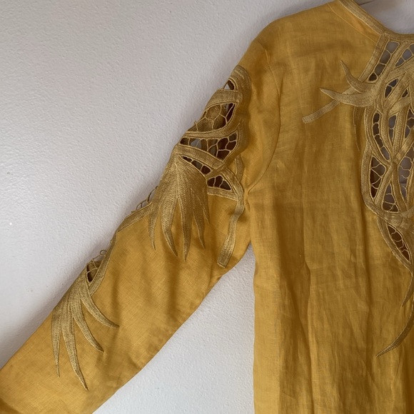 Chasing Unicorns💫 Summer In the City Linen Cutwork Jacket sz M - Picture 8 of 12